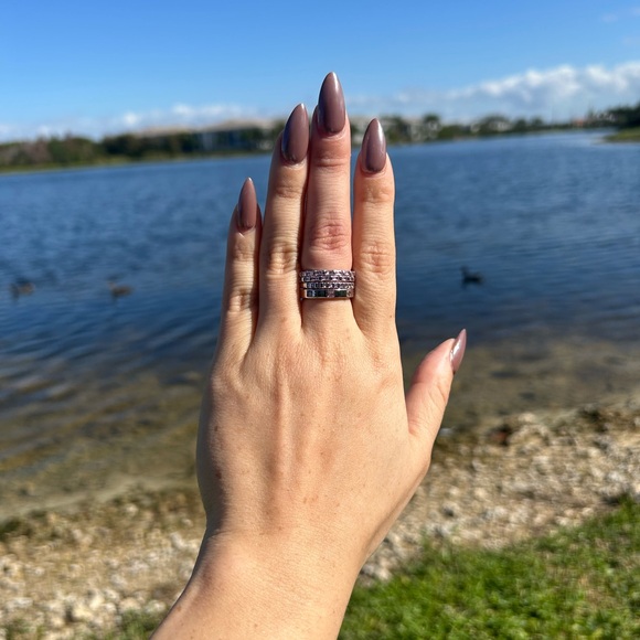 Bomb Party Luxe Bands “Boss Up, Girlfriend” Rose Quartz size 5. - Picture 3 of 6